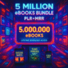 5 Million eBooks Mega Bundle – PLR & MRR, Resellable, Passive Income, Financial eBooks